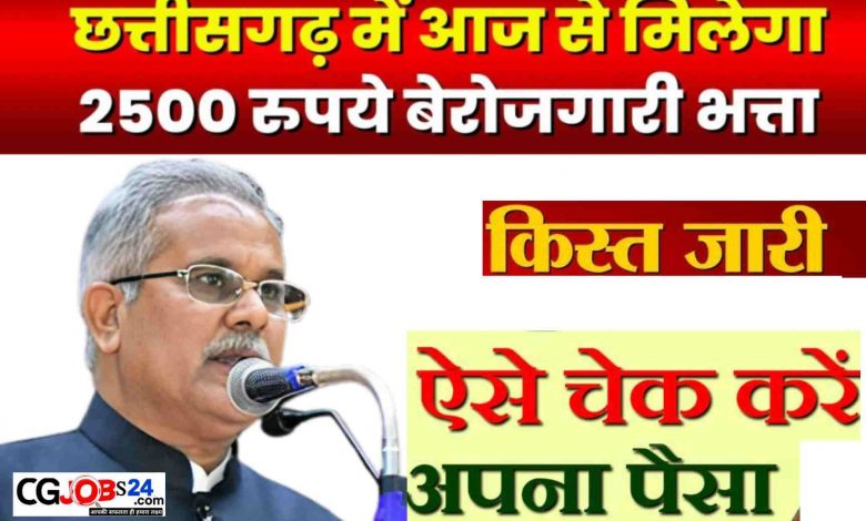 CG NEWS : कल 5 हजार 395 बेरोजगार युवाओं को सीएम भूपेश बघेल देंगे 32 करोड़ 35 लाख 25 हजार रुपए बेरोजगारी भत्ता˘