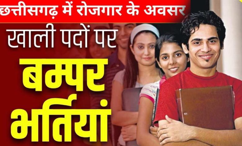 रायगढ़ में लगेगा 607 पदों पर रोजगार मेला,10 वीं 12वीं पास