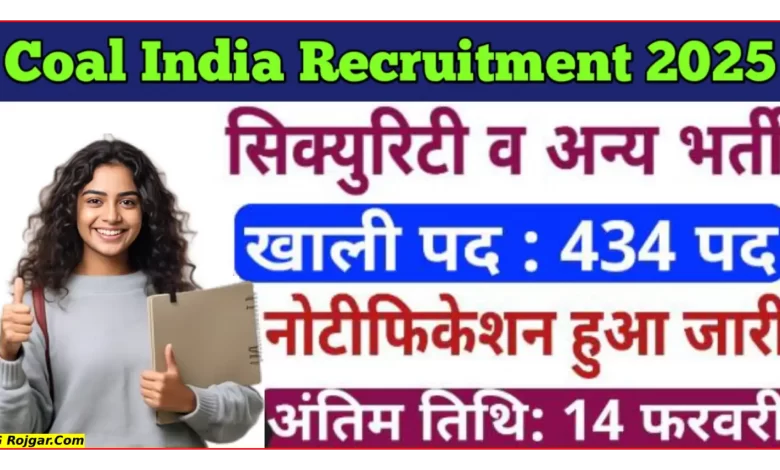 Coal India Recruitment 2025: कोल इंडिया में आवेदन प्रक्रिया शुरू