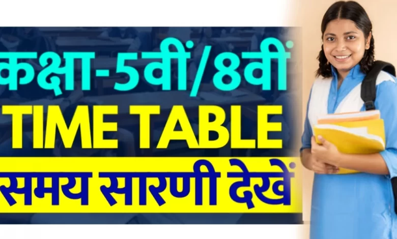 छ.ग. 5वीं-8वीं परीक्षा टाइम टेबल, जानिए कब होगा एग्जाम